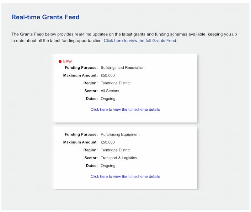 Grants Feed